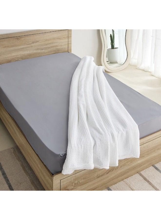 Serene Waffle Double Layer Twin Blanket 150 X 200 Cm