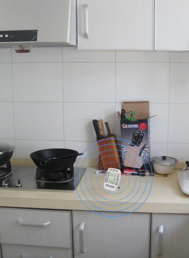 LCD Digital Count Down Triple Timer White 88x66x11mm