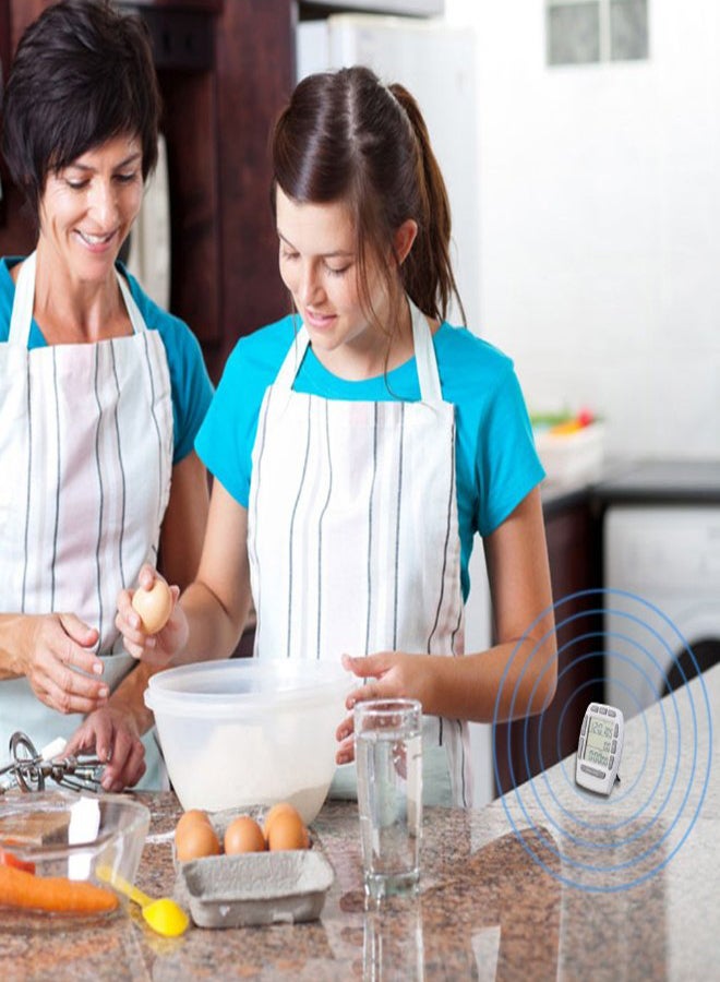 LCD Digital Count Down Triple Timer White 88x66x11mm