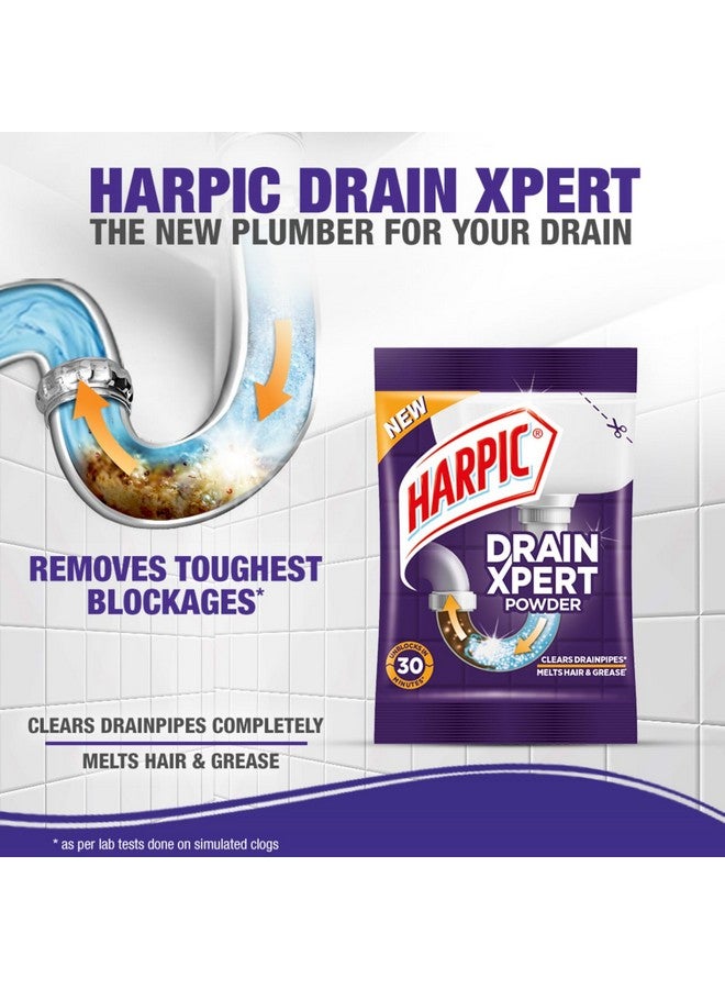 (50G X 8), Drainxpert Drain Cleaner Powder | Effective Sink Cleaner, Drain Blockage Remover, Drain Pipe Cleaner