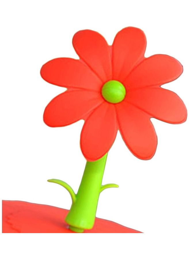 Coffee Mug Suction Seal Lid Red/Green