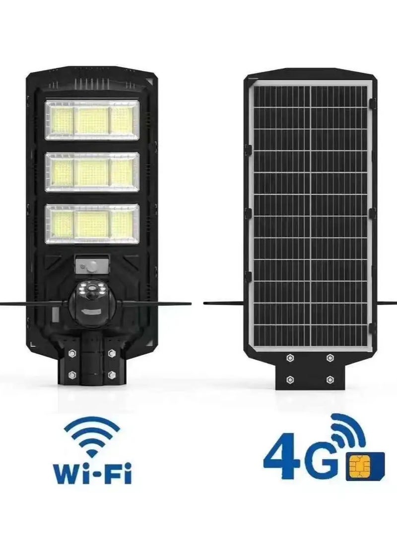 Solar Camera With Lightings Street Lights 24-7hour Bright Features