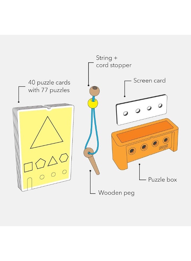 HABA Logic! CASE Starter Set - Brain Building Puzzles for Ages 5+