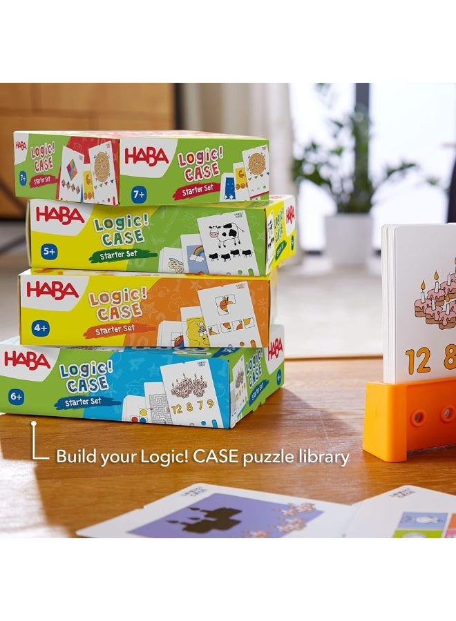 HABA Logic! CASE Starter Set - Brain Building Puzzles for Ages 5+