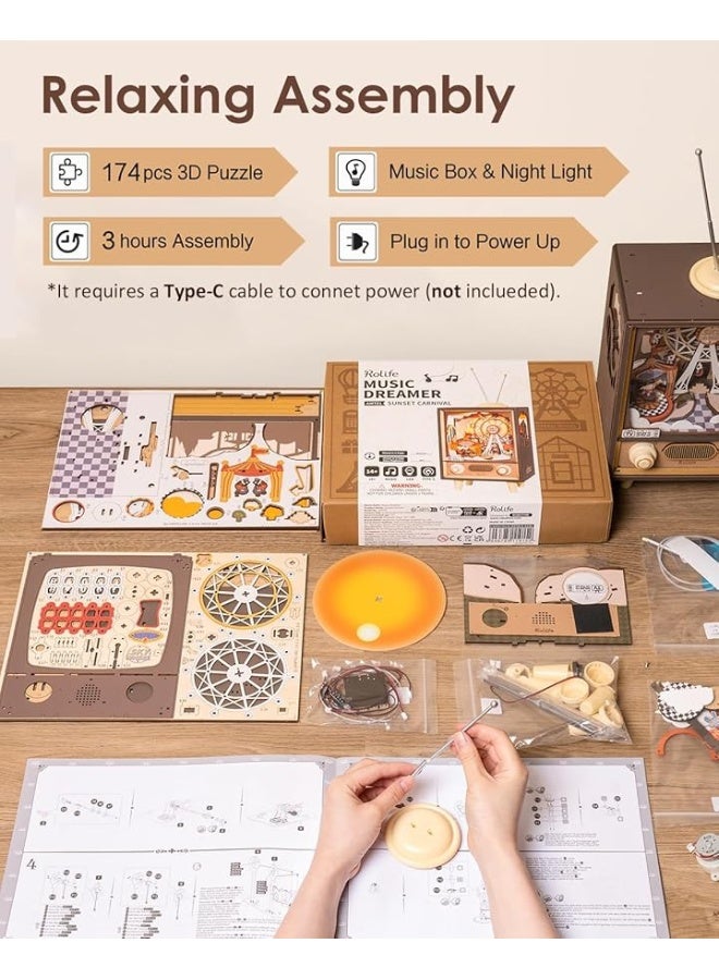 Rolife 3D Wooden Puzzles for Adults DIY Book Nook Kit 16