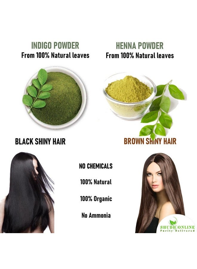 Indigo And Henna Powder Organic For Hair Colour (200 Grams Each - 400 Grams), Avuri And Mehandi, Neela Amari, Natural Mehndi, Neel Patti, Neelayamari, Neli Aku, Cassia Obovata