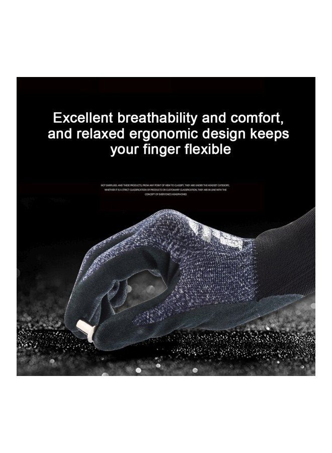 Universal Abrasion-Proof Gardening Safety Gloves Black/Grey