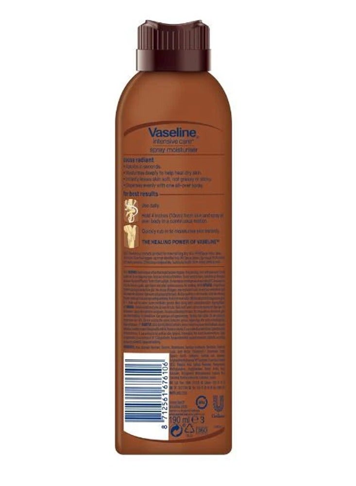 Intensive Care Cocoa Radiant Spray Moisturizer 190ml (Pack of 6)