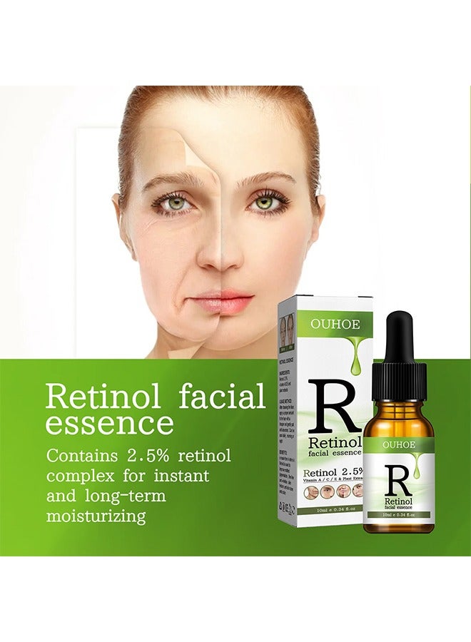 Retinol Facial Essence - Retinol 2.5% Professional Serum For Soft Glowing wrinkle Free Skin 10 ML