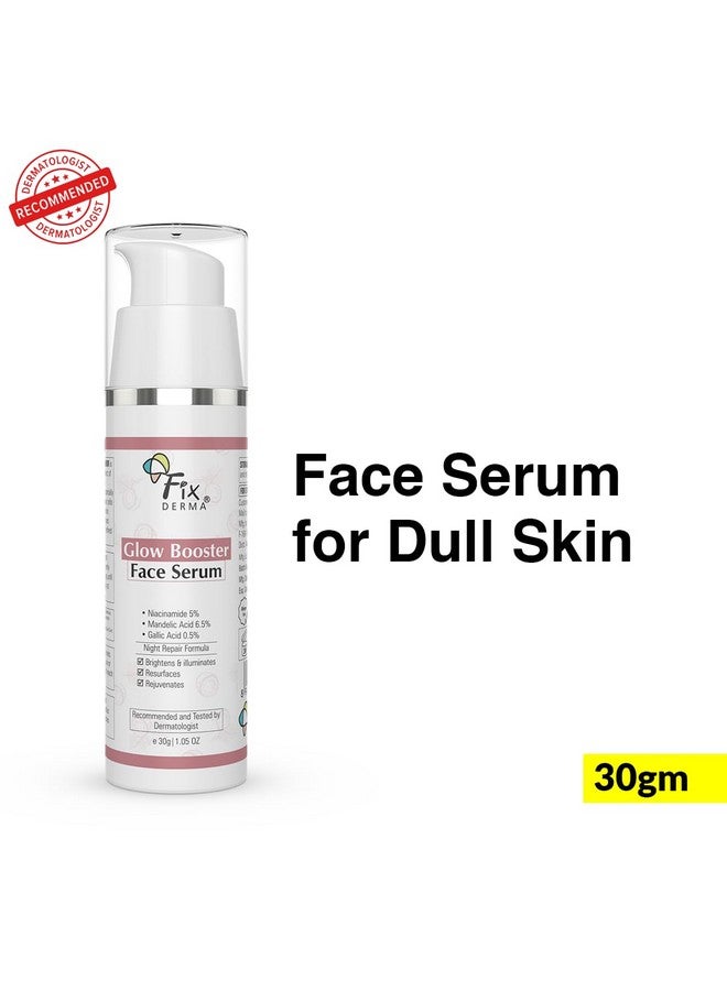 5% Niacinamide Serum Glow Booster Face Serum With 6.5% Mandelic Acid & 0.5% Gallic Acid | Skin Brightening Serum | Face Serum For Men & Women - 30G