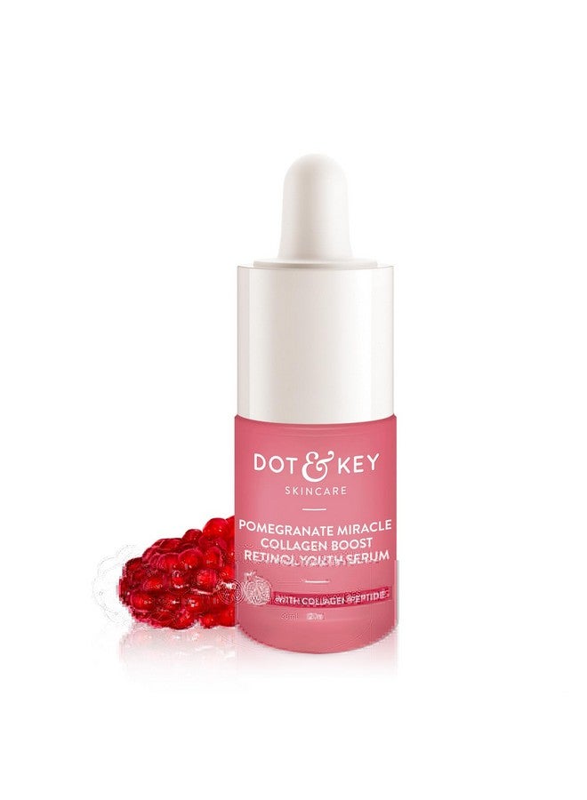 Pomegranate & Retinol Anti Ageing Serum For Face| Boosts Collagen | Reduces Fine Lines & Wrinkles| For Mature, Combination & Dry Skin | Fights Signs Of Ageing, 20Ml