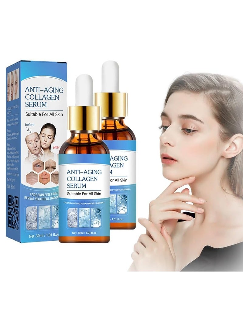 Facial Serum, Anti Aging Serum, Dark Spot Corrector & Fade Fine Lines Essence (clear 2PC)