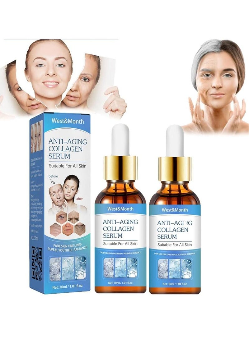 Facial Serum, Anti Aging Serum, Dark Spot Corrector & Fade Fine Lines Essence (clear 2PC)