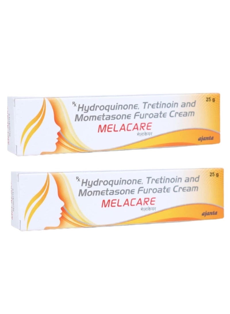 Melacare  Cream For Face Melasma hyperp igmentation Dark spots Skin Wrinkles 25gX2