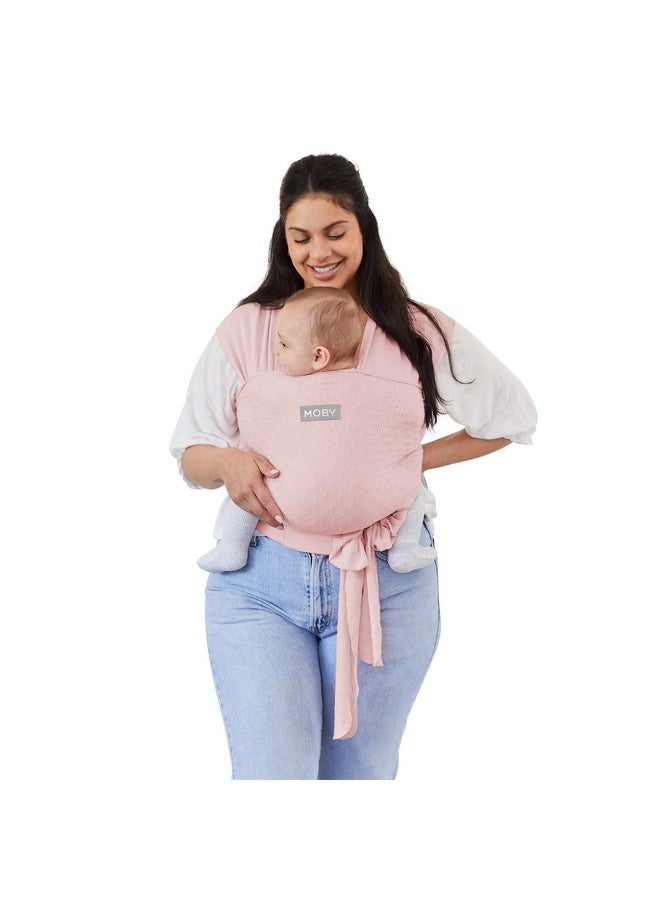 X Petunia Pickle Bottom Easywrap Carrier | Baby Carrier And Wrap In One For Mothers, Fathers | Newborns, Infants, And Toddlers | Holder Can Carry Babies Up To 33 Lbs | Rose Quartz Eyelet