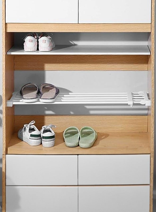 Adjustable Wall-Mounted Storage Shelf for Closet, Kitchen Rack & Wardrobe - Decorative Holder Organizer