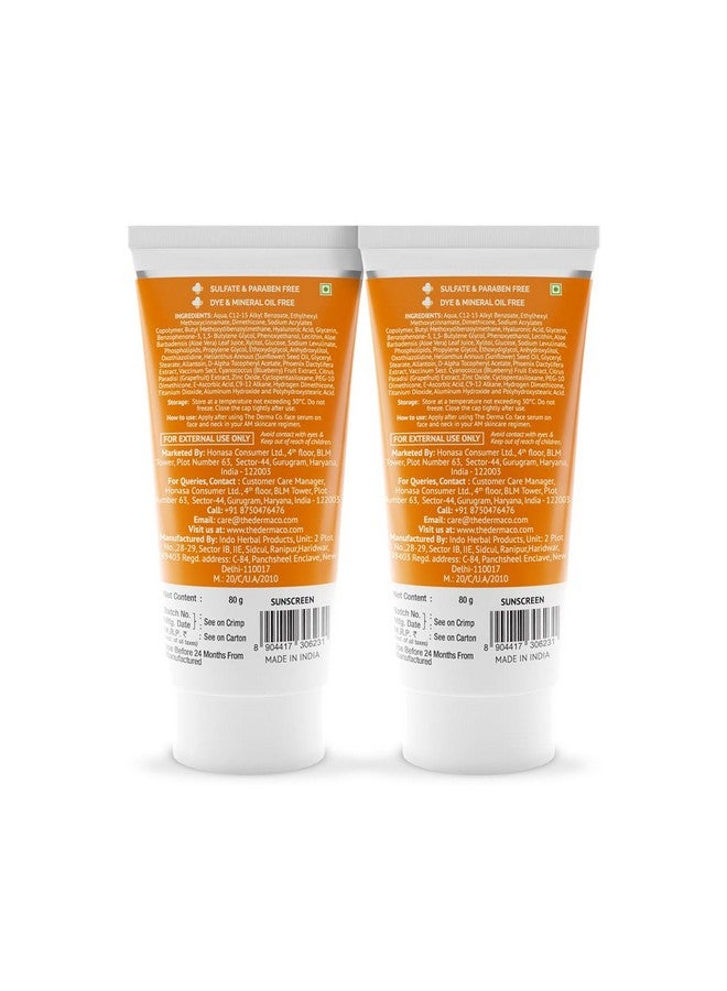 1% Hyaluronic Sunscreen Aqua Ultra Light Gel With Spf 50 Pa++++ For Broad Spectrum For All Skin Types, Uv A, Uv B & Blue Light Protection - 80 G (Pack Of 2), 1 Count