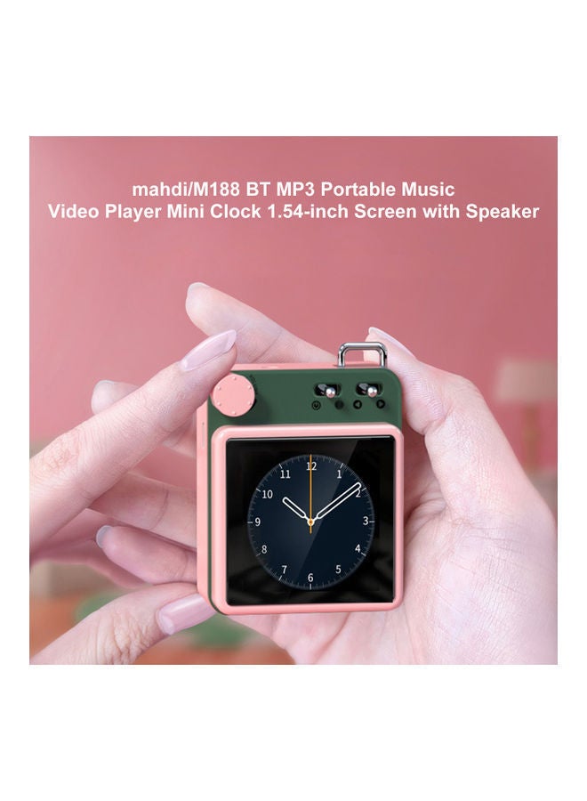 M188 BT MP3 Portable Music Video Mini Player V9471P_P Pink