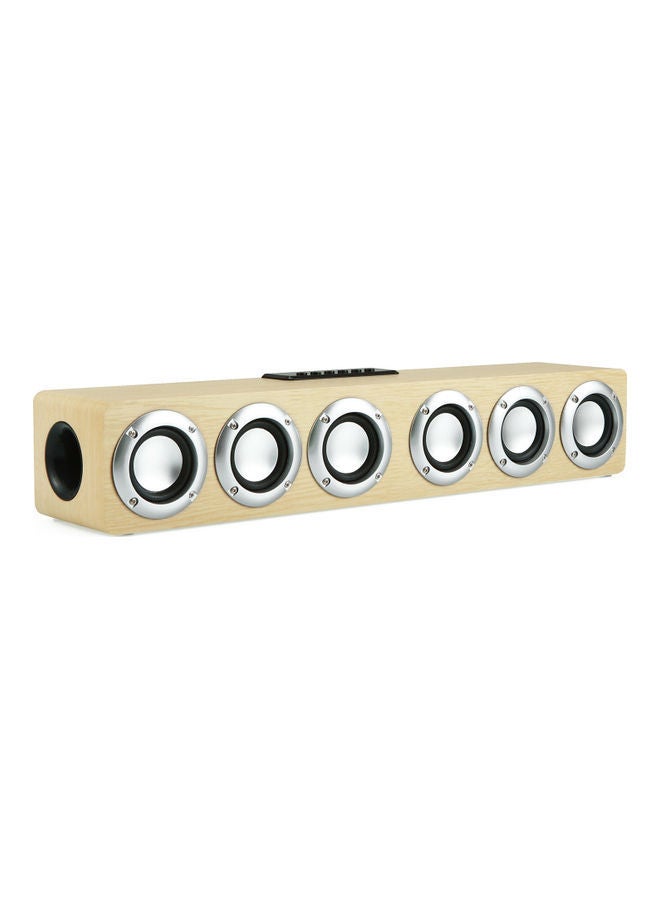 M1 Wooden Desk Speaker BT HiFi Music Player V9472Y_P Yellow