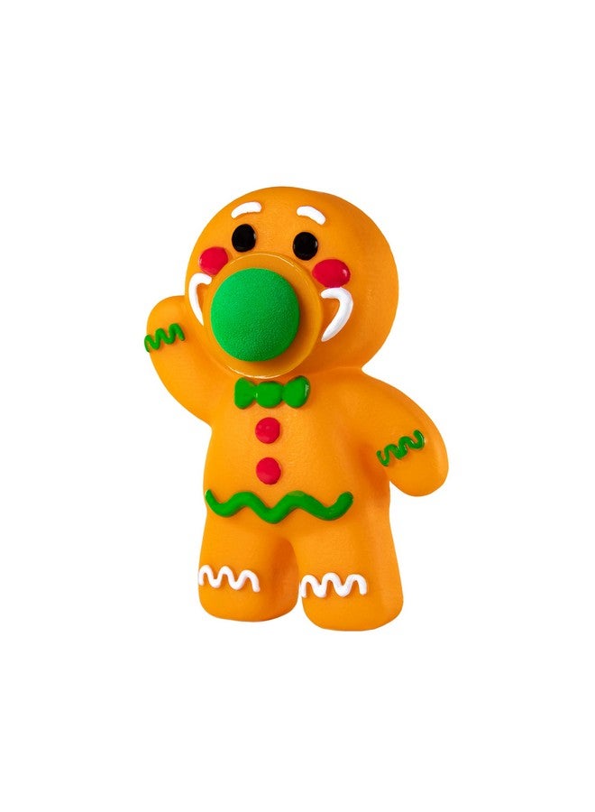 Holiday Gingerbread Man Popper Toy Shoot Foam Balls Up To 20Ft Powered By Air Squeeze To Pop Christmas Stocking Stuffer Gift For Kids Includes 6 Soft Foam Balls Ages 4+