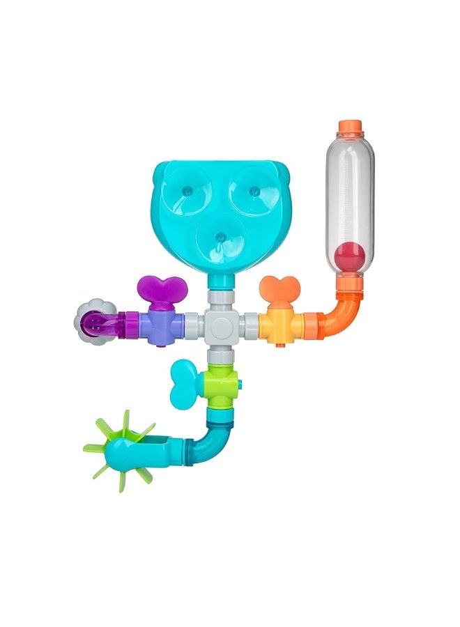 Nuby Wacky Waterworks Pipes Bath Toy with Interactive Features for Cognitive Development