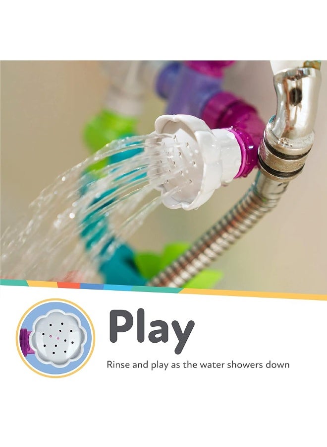 Nuby Wacky Waterworks Pipes Bath Toy with Interactive Features for Cognitive Development