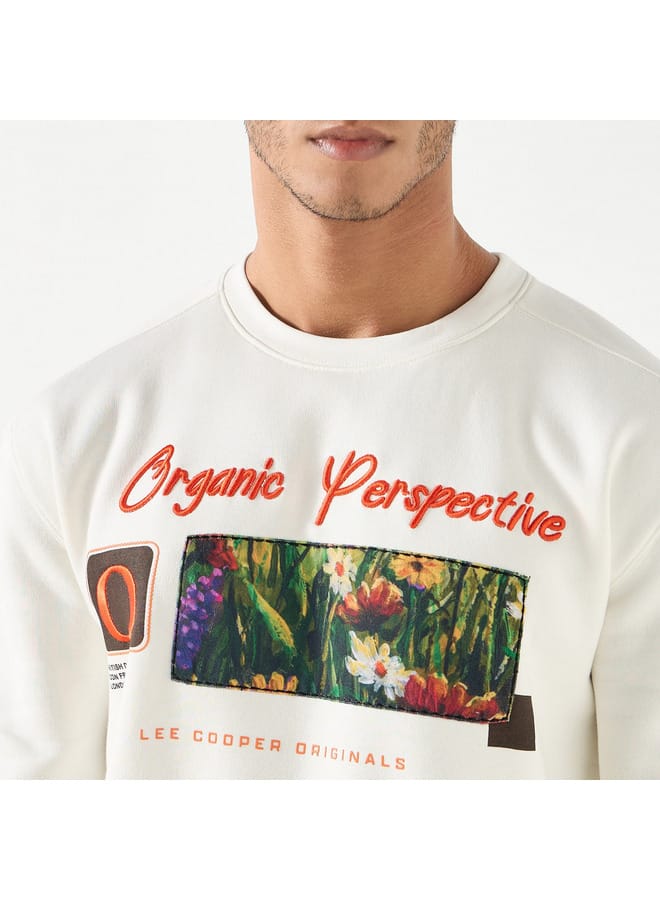 Lee Cooper Printed Sweatshirt with Long Sleeves