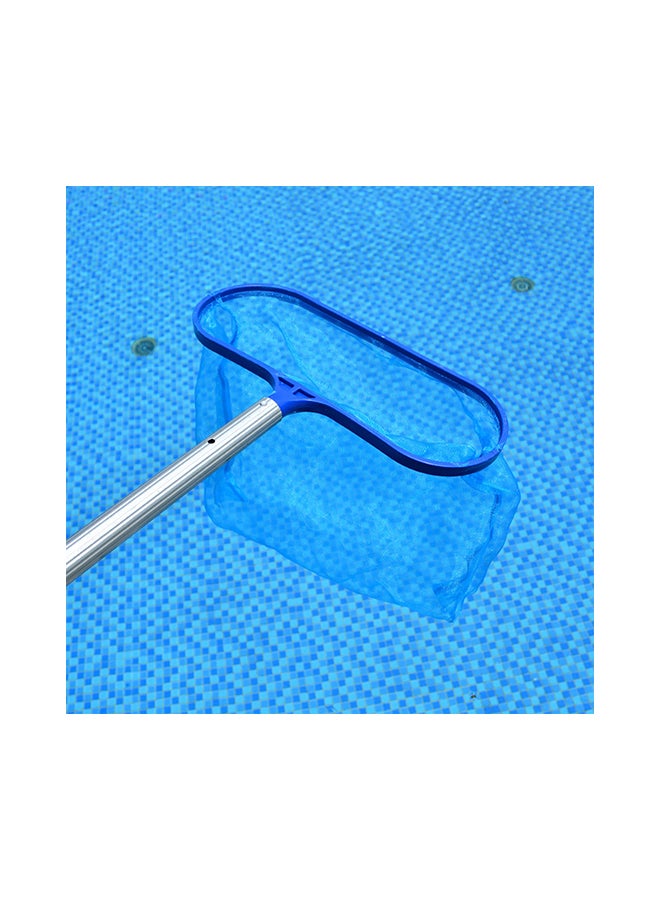 Telescopic Swimming Pool Leaf Rake Cleaning Skimmer Net Blue 41x3.5x32centimeter