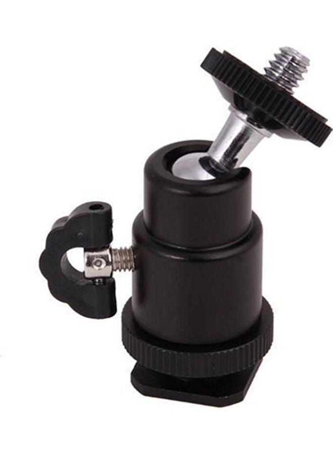 Mini Ball Head Holder Mount Bracket For Tripod DSLR Black