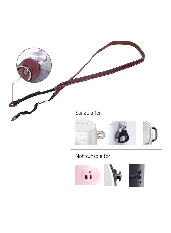 Camera Shoulder Strap Neck Belt Brown