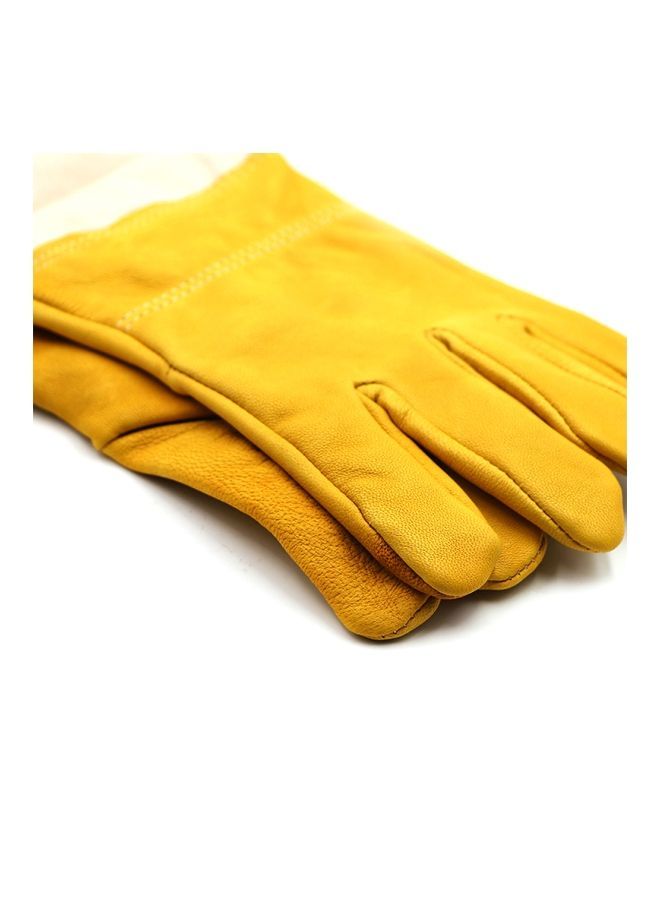 Anti-Smash Beekeeping Gloves Beige/Yellow L