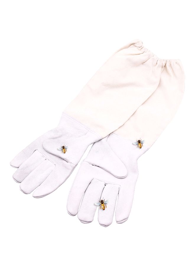 Anti-Smash Beekeeping Gloves White L