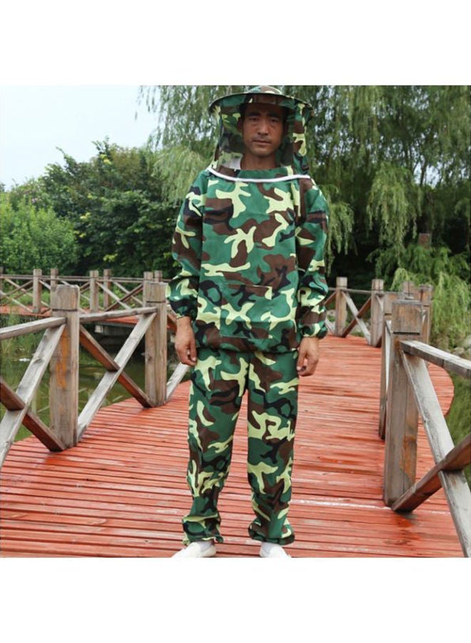 Beekeeping Suit With Hood Camouflage