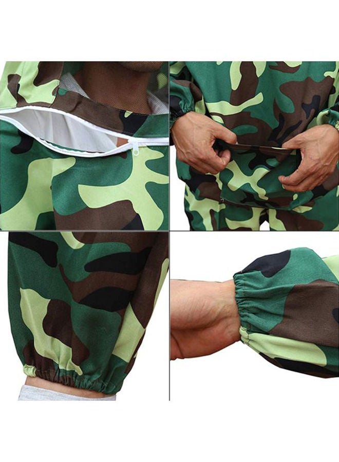 Beekeeping Suit With Hood Camouflage