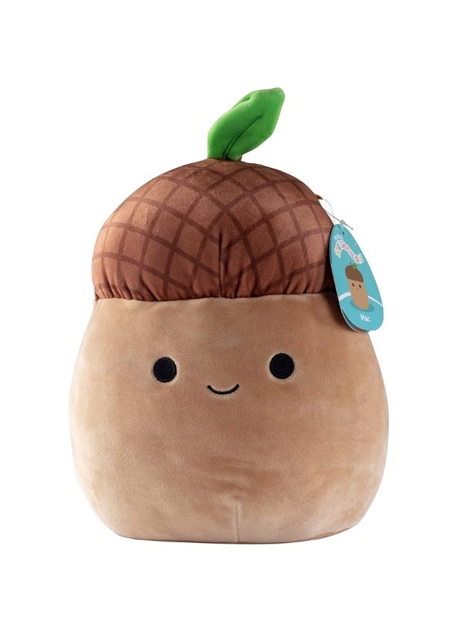 Squishmallows Original 10-Inch Mac The Acorn - Official Jazwares Plush - Collectible Soft & Squishy Stuffed Animal Toy - Gift for Kids, Girls & Boys