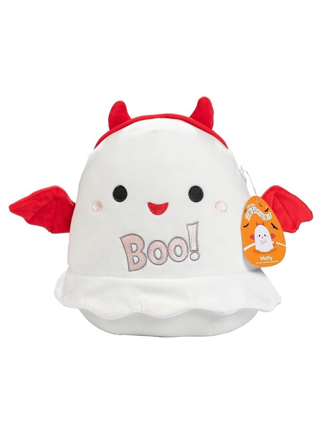 Squishmallows 10-Inch Melfy The Devil Ghost - Official Jazwares Plush - Collectible Soft & Squishy Stuffed Animal Toy - Gift for Kids, Girls, Boys