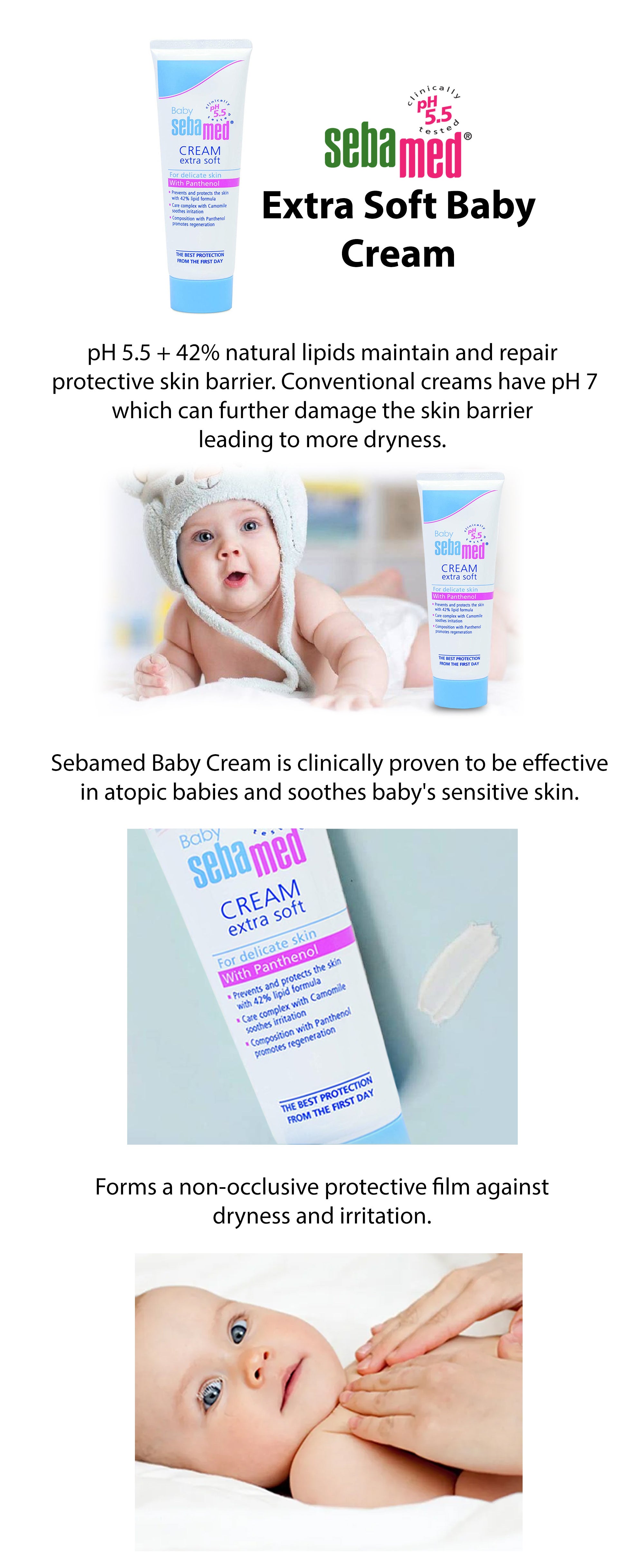 Extra Soft Baby Cream With Penthanol - 50ml