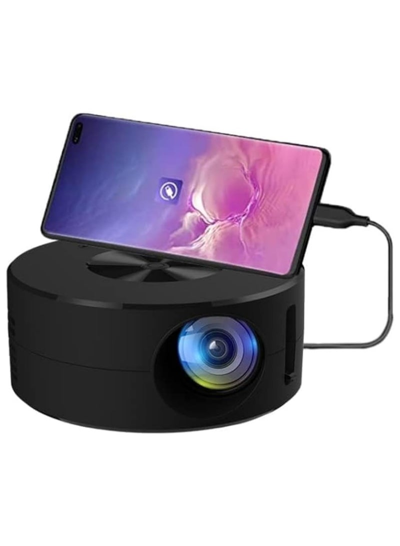 Portable LED Video Mini Projector Home Theater Projector For Android iPhone, USB Powered Support Wired Connection Phone Screen