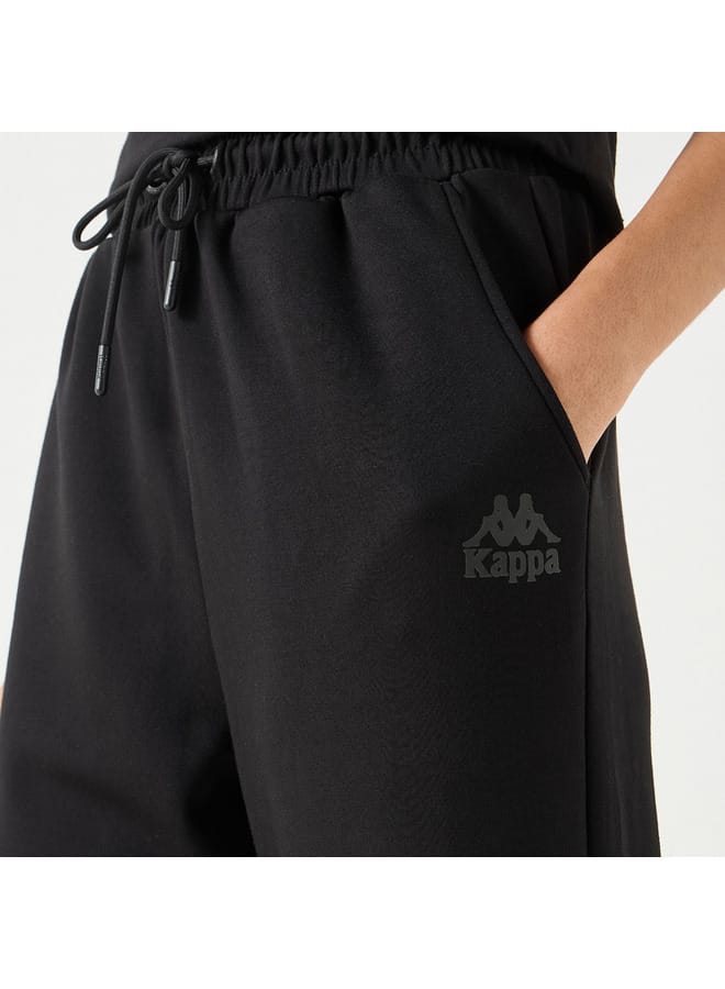 Kappa Solid Joggers with Pockets and Drawstring Closure