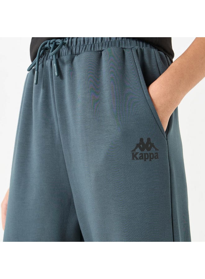 Kappa Solid Joggers with Pockets and Drawstring Closure