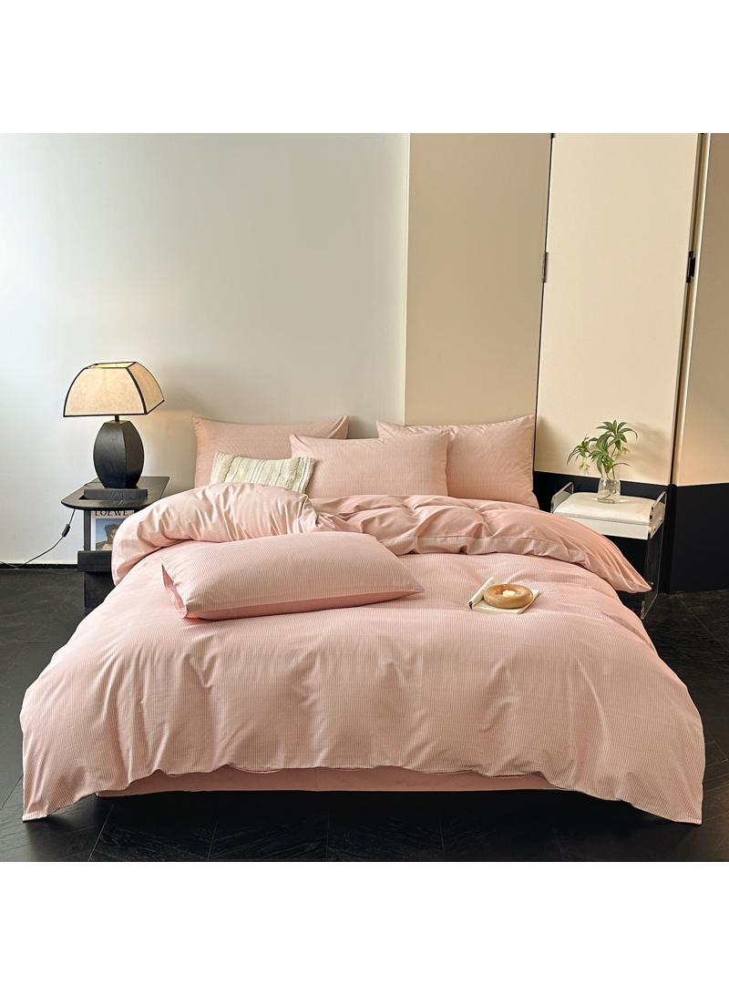 4 Pieces Cotton Comforter Sets Fits 1.5M /1.8M Double Size Bed Housewarming gift Birthday Gift