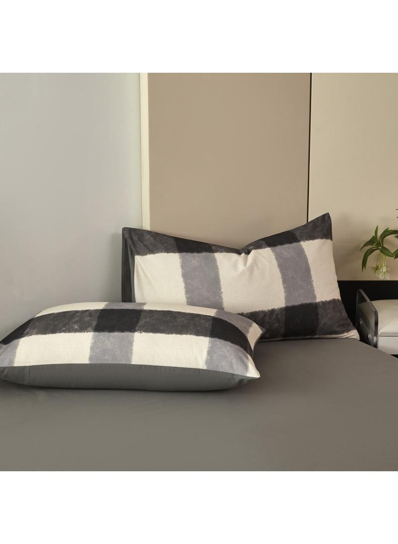 4 Pieces Cotton Comforter Sets Fits 1.5M /1.8M Double Size Bed Housewarming gift Birthday Gift