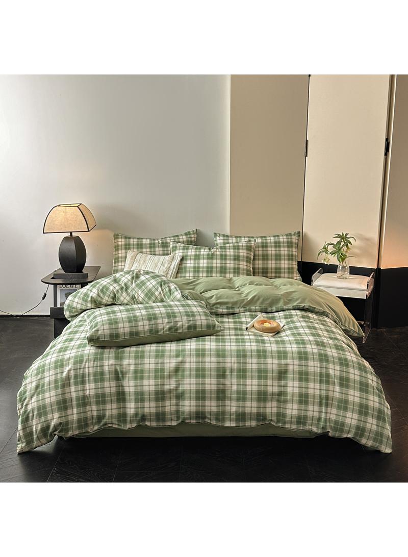 4 Pieces Cotton Comforter Sets Fits 1.5M /1.8M Double Size Bed Housewarming gift Birthday Gift