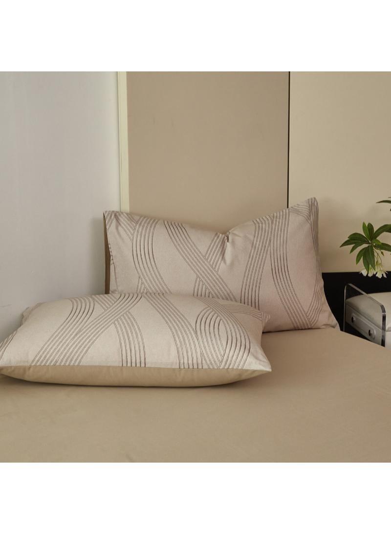 4 Pieces Cotton Comforter Sets Fits 1.5M /1.8M Double Size Bed Housewarming gift Birthday Gift