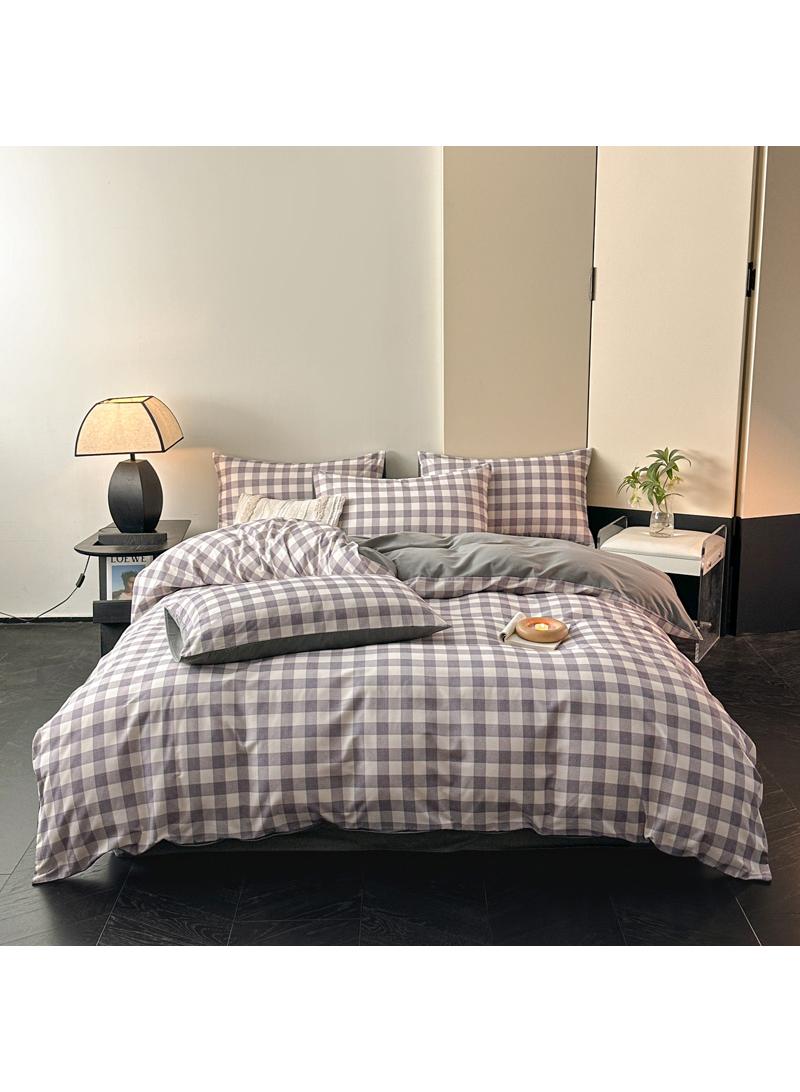 4 Pieces Cotton Comforter Sets Fits 1.5M /1.8M Double Size Bed Housewarming gift Birthday Gift