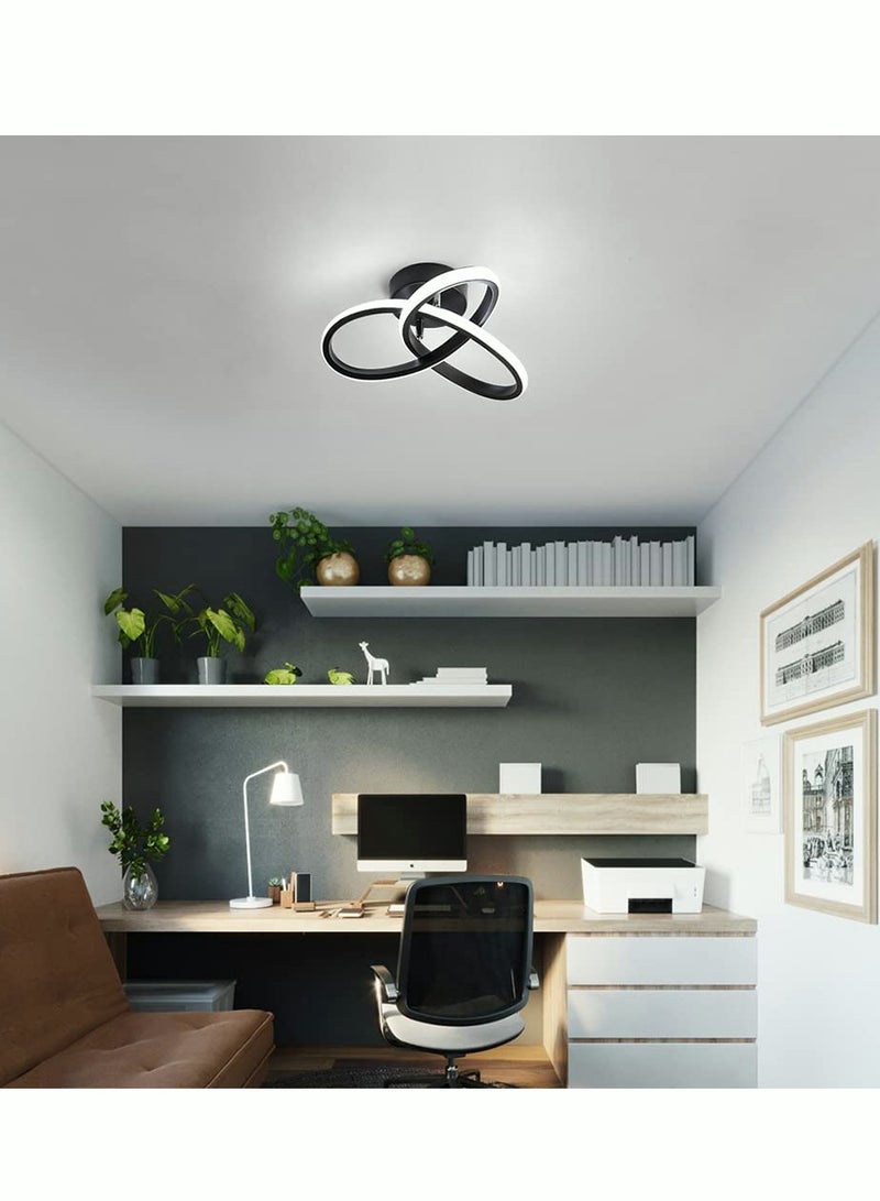 Modern LED Ceiling Light 22W Spiral Design Ceiling Lighting Fixtures 6000K Cool White Light Ceiling Lamps for Corridor Aisle Hallway Balcony Bedrooms Kitchen Office