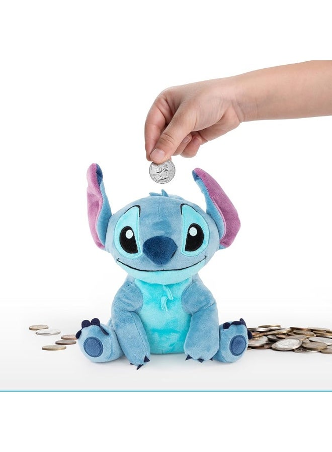 Disney Lilo  Stitch Plush Coin Bank  Super Soft Kids Room Decor  Unbreakable Money Saving Piggy Bank