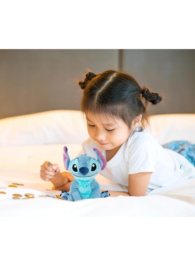 Disney Lilo  Stitch Plush Coin Bank  Super Soft Kids Room Decor  Unbreakable Money Saving Piggy Bank