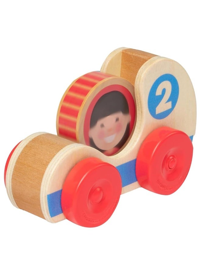 Melissa & Doug GO Tots Wooden Race Cars (2 Cars, 2 Disks) - FSC Certified