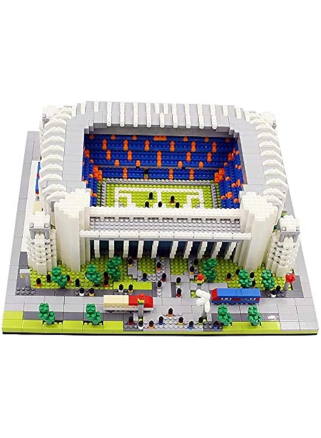 Micro Mini Blocks Real Madrid Stadium Building Model Set (4575 Pieces) Famous Architectural Toys Gifts for Kid and Adult